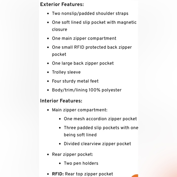 Lug Avion SE 2 Blue Moon NWOT - Picture 3 of 5